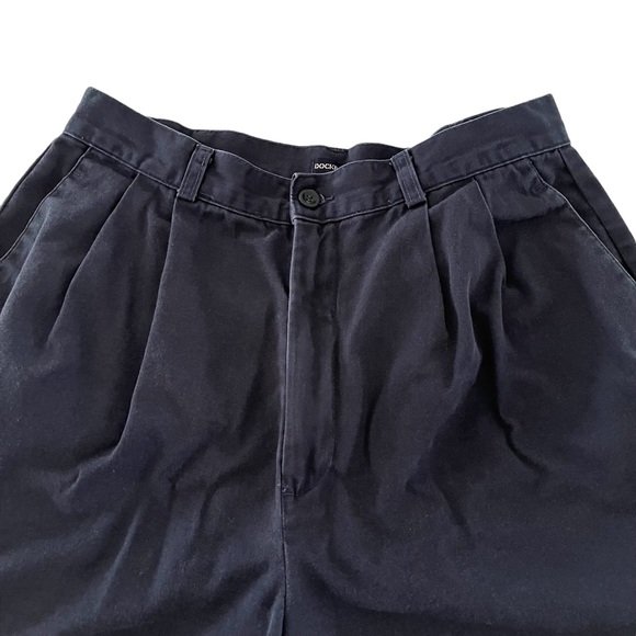 Docker Classic Khakis Shorts Navy Blue Size 12 - Picture 2 of 8